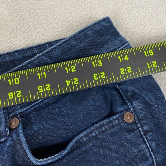 Ann Taylor Loft Woman's Jeans Size 25 Curvy Kick Crop Dark Wash Straight Leg - Picture 7 of 9